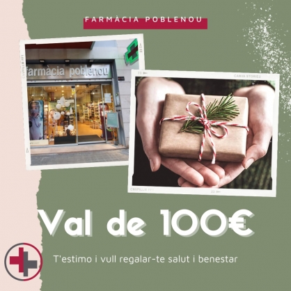Val de 100 euros Farmcia Poblenou